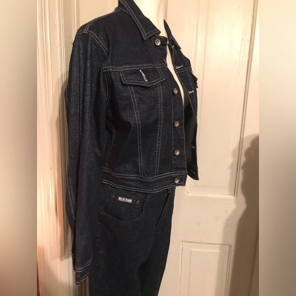 VTG womenβs RTV 2 pc stretchable denim jeans. Size: XL 18 1/2β - 20 1/2β - Picture 9 of 15